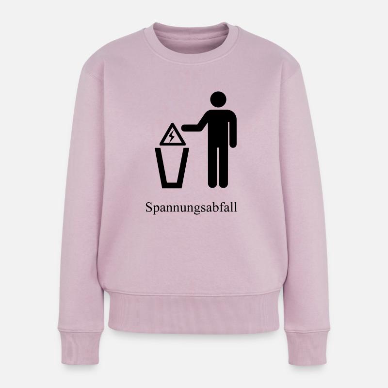Spannungsabfall - Frauen Premium Bio Pullover - Altrosa