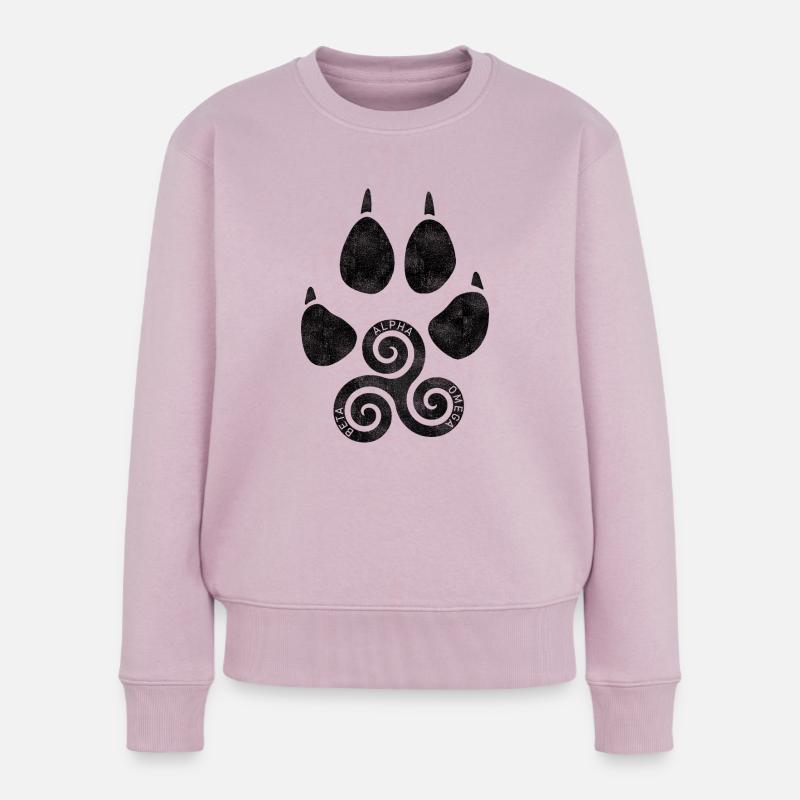 Celtic Wolf - Frauen Premium Bio Pullover - Altrosa