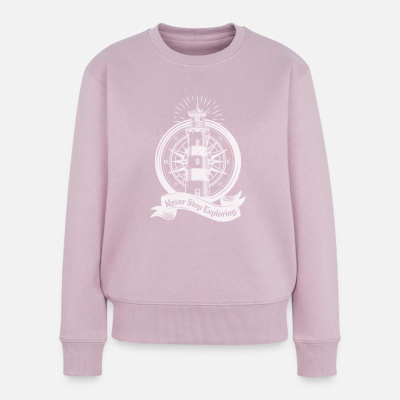 Das Meer - Frauen Premium Bio Pullover - Altrosa
