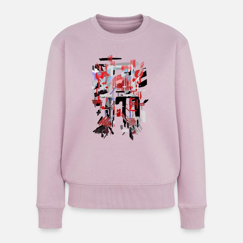 Architektur Muster - Frauen Premium Bio Pullover - Altrosa