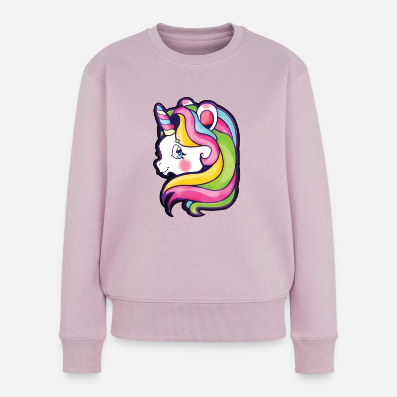 licorne - Pull Premium bio Femme - rose poudré