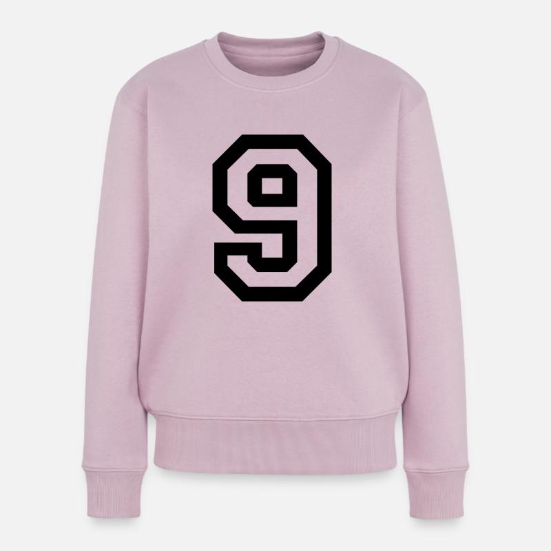 9. - Frauen Premium Bio Pullover - Altrosa