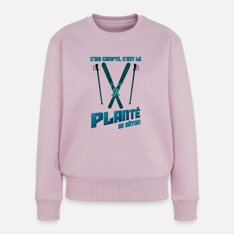 PLANTÉ - Pull Premium bio Femme - rose poudré