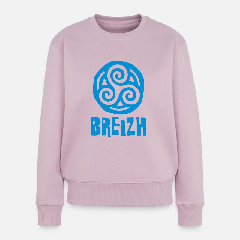 Breizh - Bretagne - Frauen Premium Bio Pullover - Altrosa