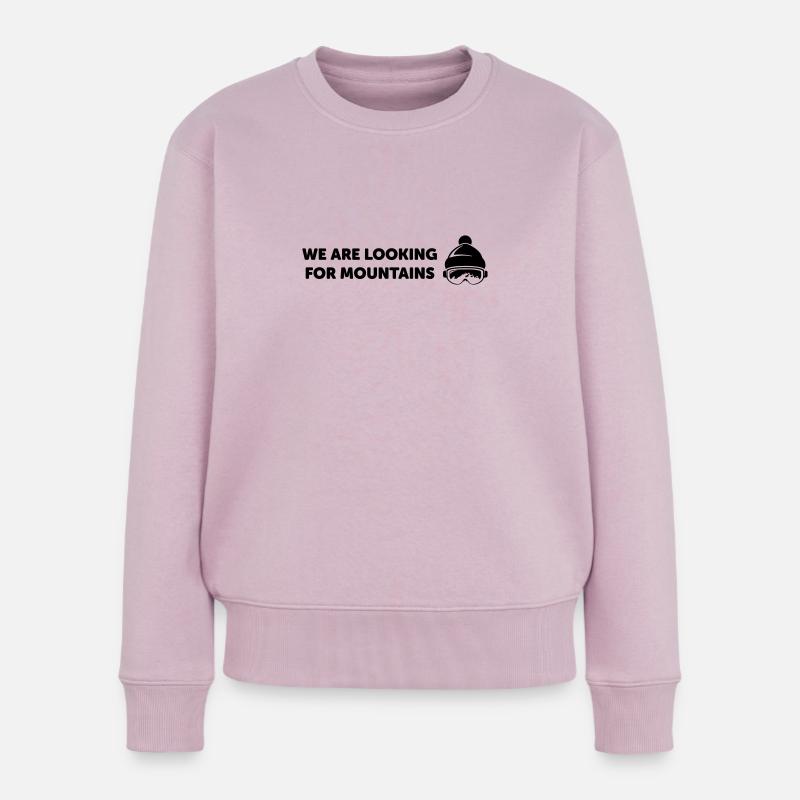 We are looking for Mountains - Frauen Premium Bio Pullover - Altrosa