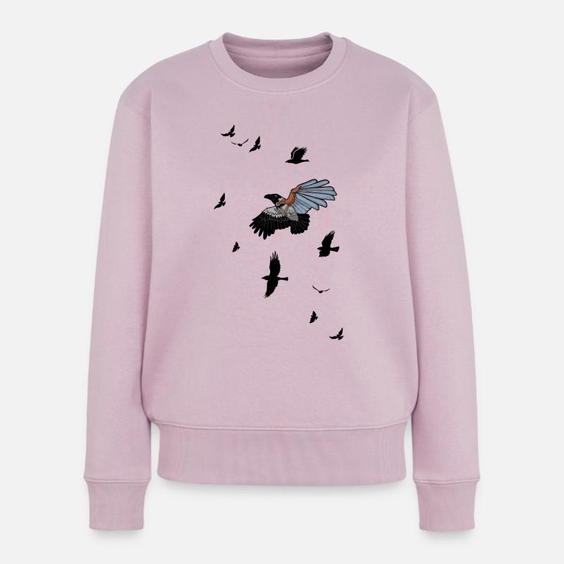 Cyborg-Vogel - Frauen Premium Bio Pullover - Altrosa