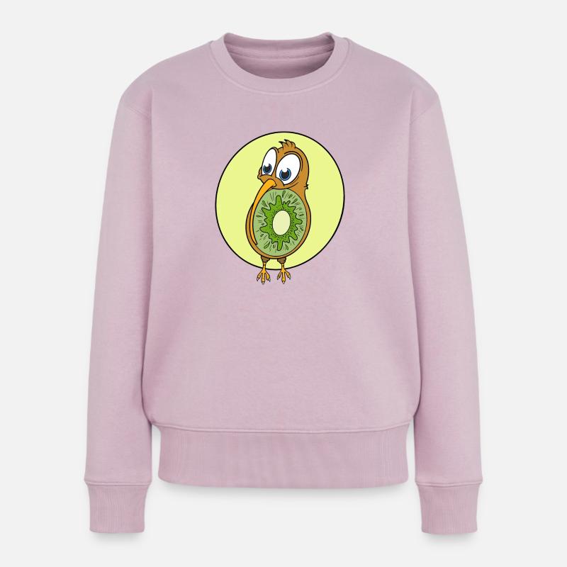Kiwi-Kick - Frauen Premium Bio Pullover - Altrosa