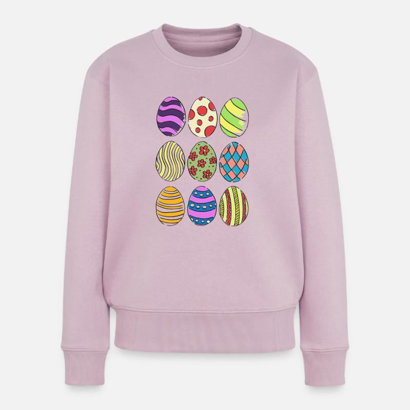 Easter eggs - Women's Premium Organic Jumper - dusky pink