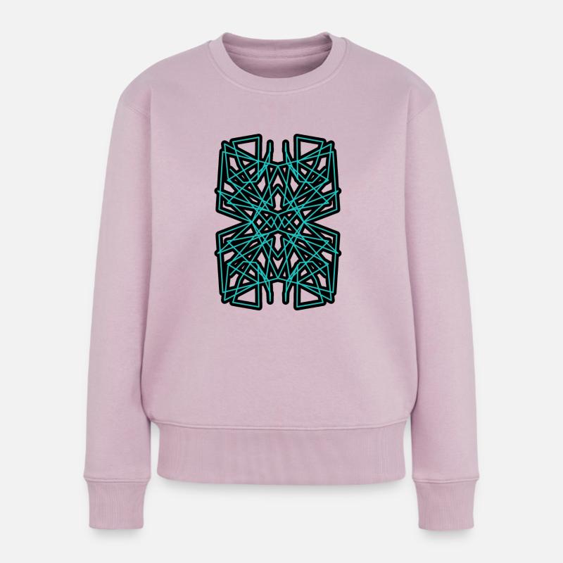 Muster - Frauen Premium Bio Pullover - Altrosa