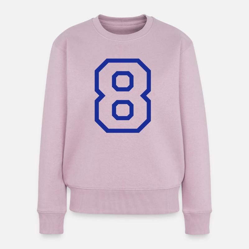 DIE NUMMER ACHT - 8 - Frauen Premium Bio Pullover - Altrosa