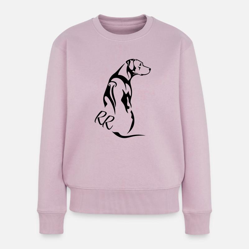Rhodesian Ridgeback - Frauen Premium Bio Pullover - Altrosa