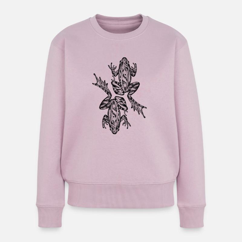 Frosch - Frauen Premium Bio Pullover - Altrosa