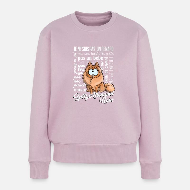 I'm German Spitz White Dwarf - Women's Premium Organic Jumper - dusky pink