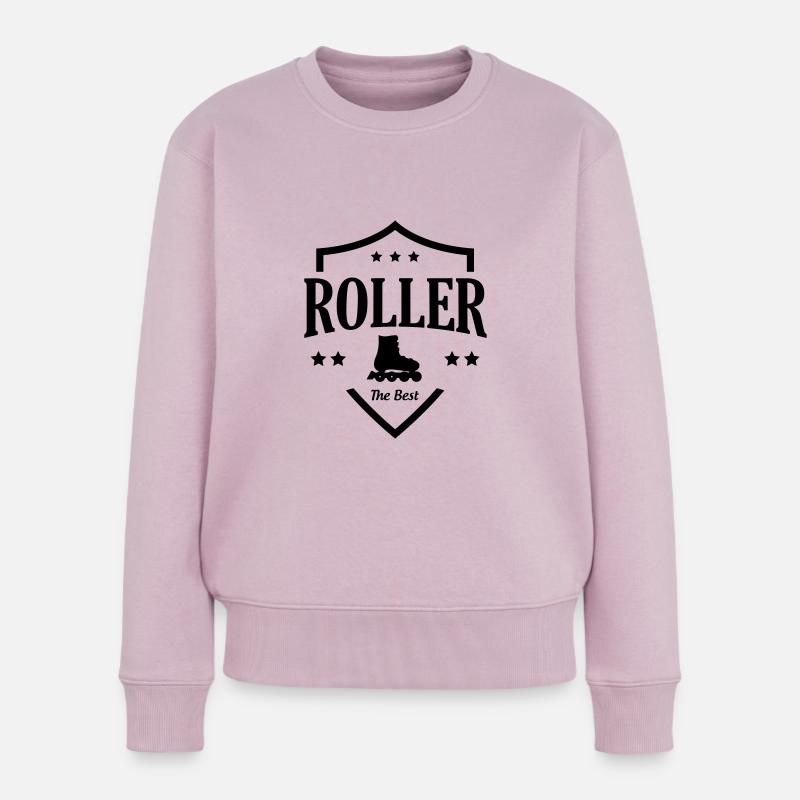 Patinage à roulettes - Roller - Pull Premium bio Femme - rose poudré