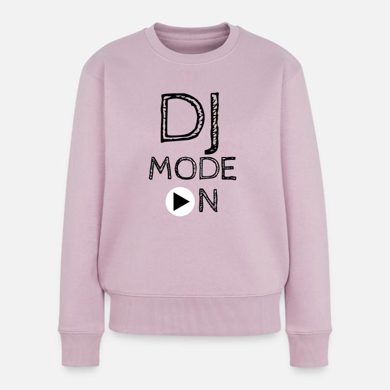 DJ-Modus auf - Frauen Premium Bio Pullover - Altrosa
