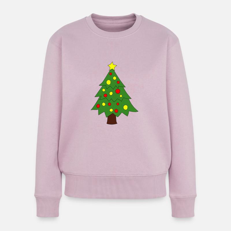 Weihnachtsbaum - Frauen Premium Bio Pullover - Altrosa