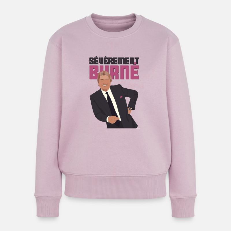 SEVEREMENT BURNÉ - Pull Premium bio Femme - rose poudré