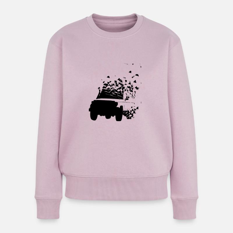 Zerfallend - Frauen Premium Bio Pullover - Altrosa