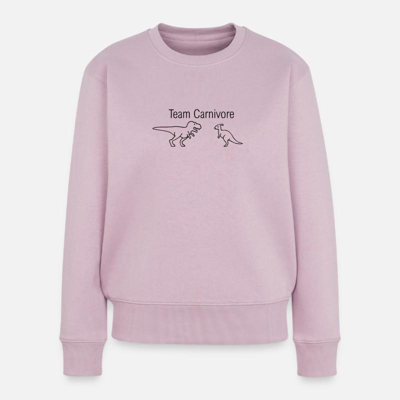 Team Carnivore - Frauen Premium Bio Pullover - Altrosa