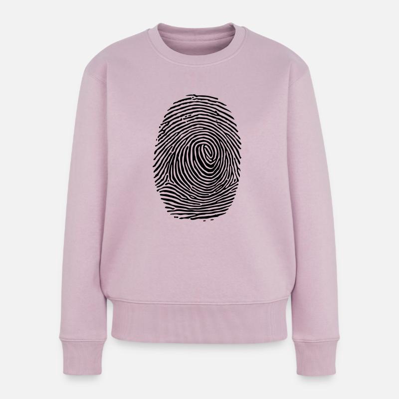 finger abdruck - Frauen Premium Bio Pullover - Altrosa