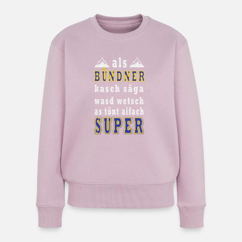 Bündner - Frauen Premium Bio Pullover - Altrosa