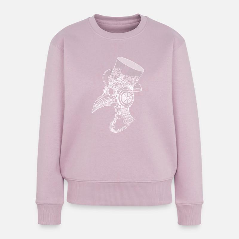 Steampunk-Stil - Frauen Premium Bio Pullover - Altrosa