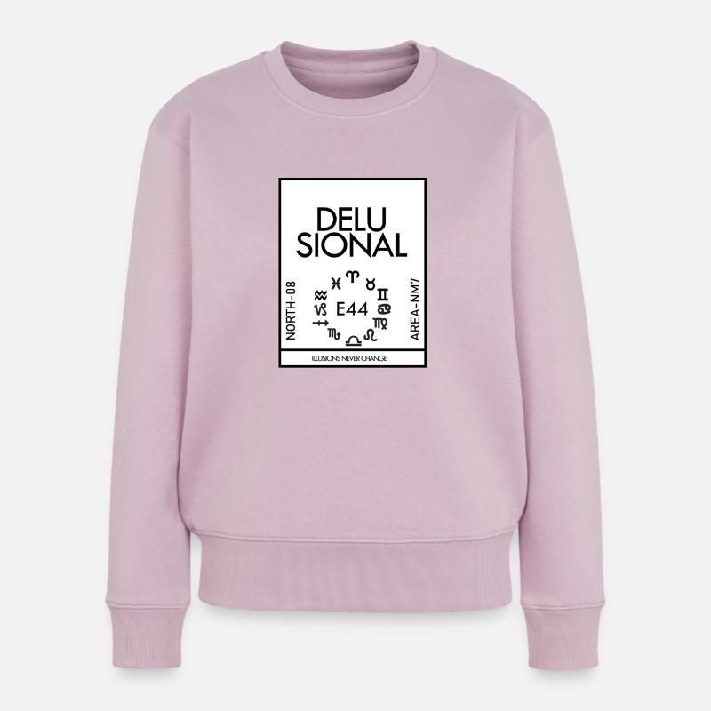DELUSIONAL - Frauen Premium Bio Pullover - Altrosa