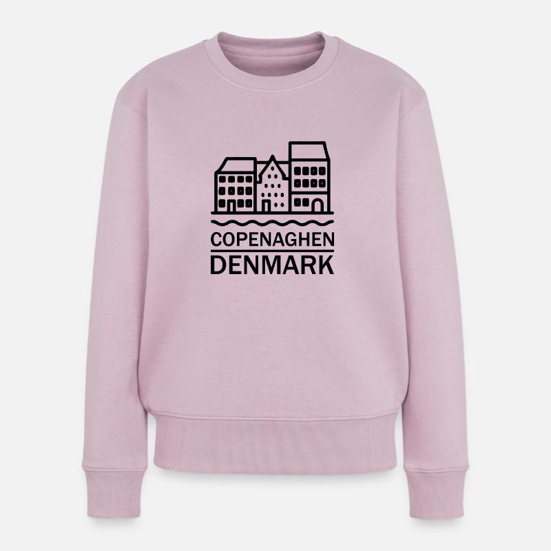 Copenhague - Pull Premium bio Femme - rose poudré