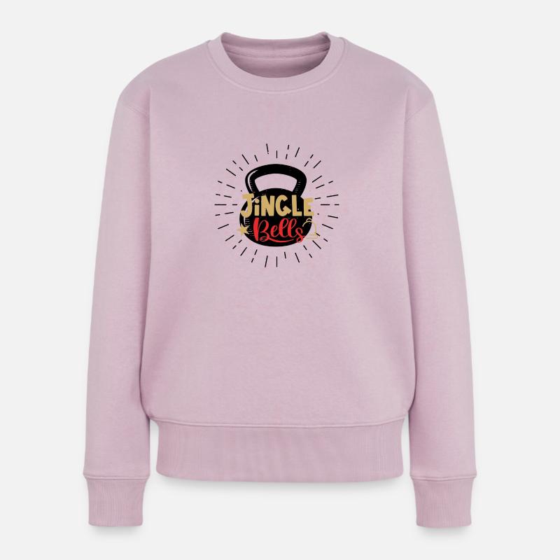 Jingle Kettle-Bell - Frauen Premium Bio Pullover - Altrosa