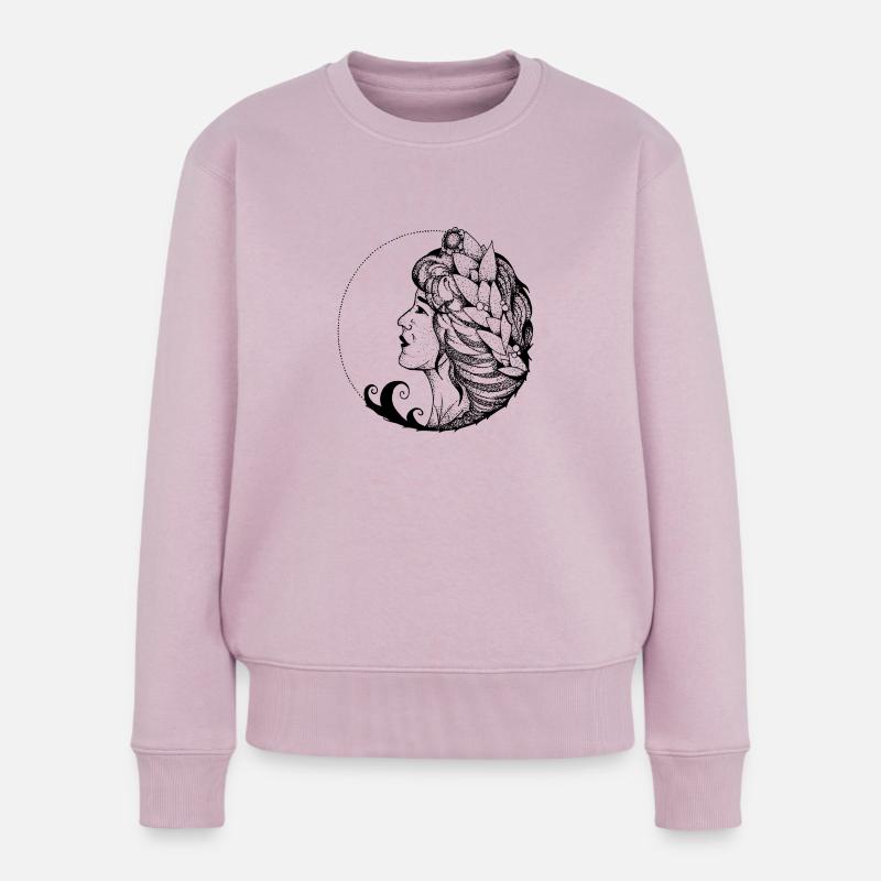 Fräulein - Frauen Premium Bio Pullover - Altrosa