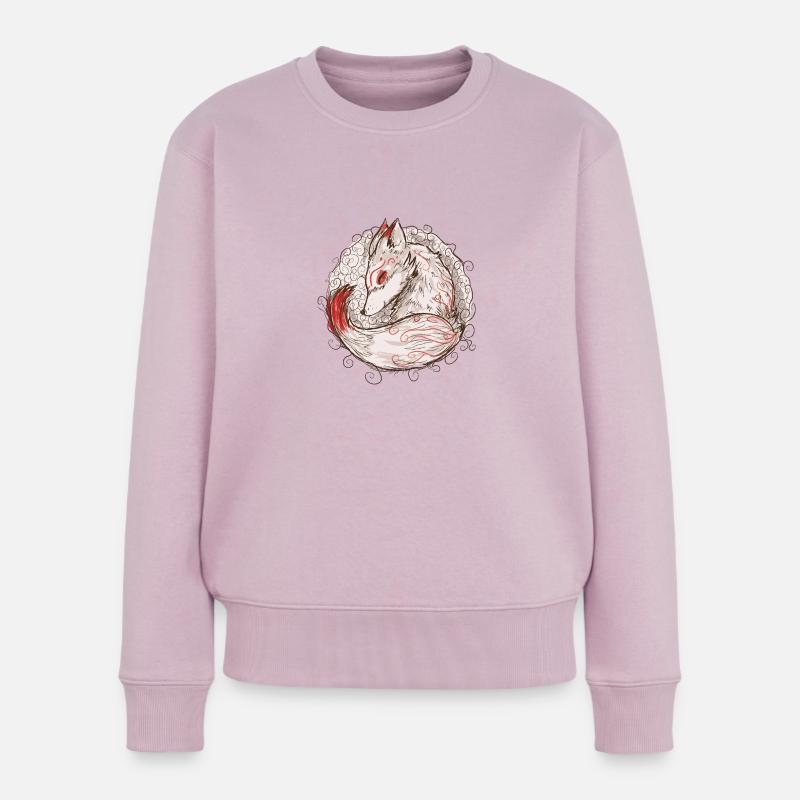 Fuchskreis - Frauen Premium Bio Pullover - Altrosa