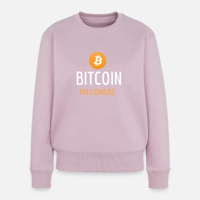 Bitcoin Millionaire - Pull Premium bio Femme - rose poudré