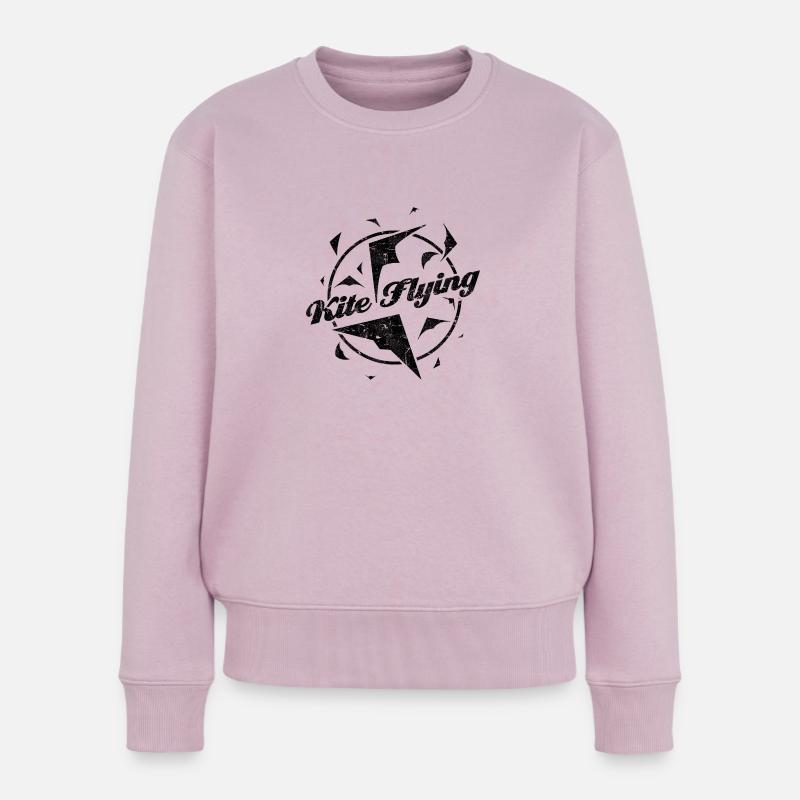 Lenkdrachen - Frauen Premium Bio Pullover - Altrosa