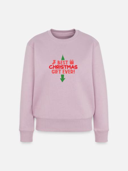Weihnachten Schwangerschaft Schwanger - Frauen Premium Bio Pullover - Altrosa