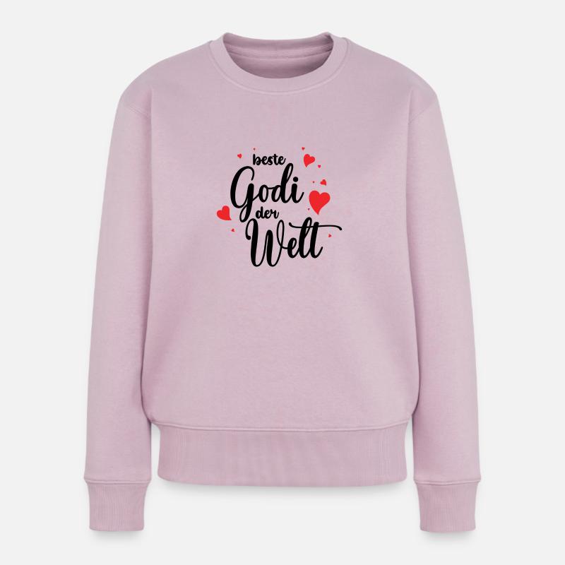 Beste Godi Der Welt - Frauen Premium Bio Pullover - Altrosa