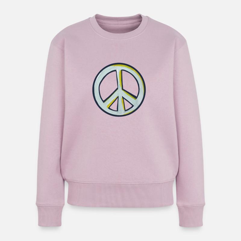 Friede - Frauen Premium Bio Pullover - Altrosa