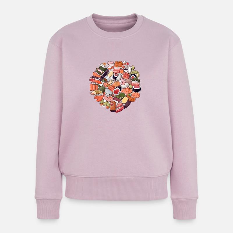 Ein Genuss, dieses Sushi - Frauen Premium Bio Pullover - Altrosa