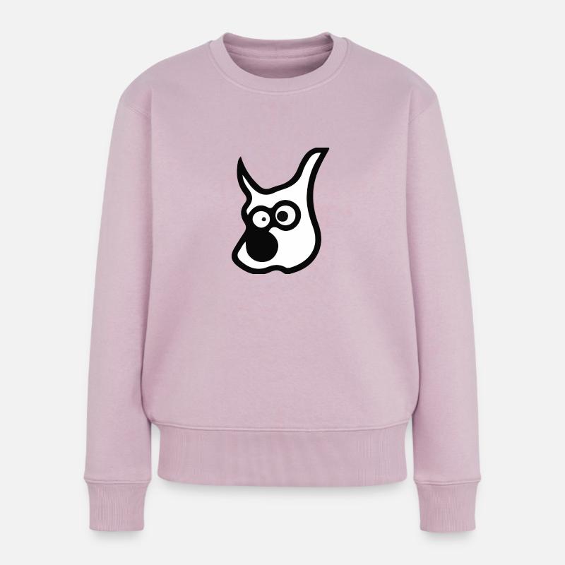e17dog - Frauen Premium Bio Pullover - Altrosa