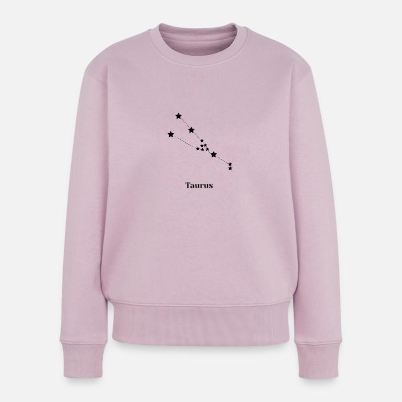 Stier / Stier - Frauen Premium Bio Pullover - Altrosa