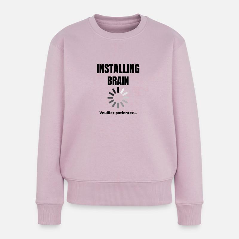 Installing brain - Frauen Premium Bio Pullover - Altrosa