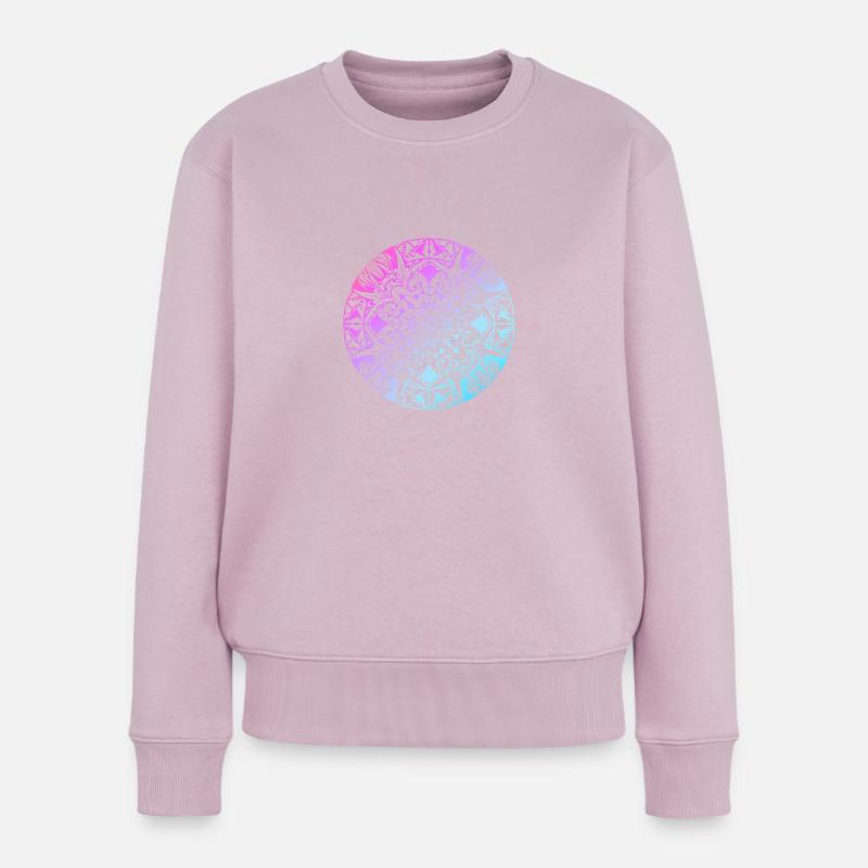 Mandala - Frauen Premium Bio Pullover - Altrosa