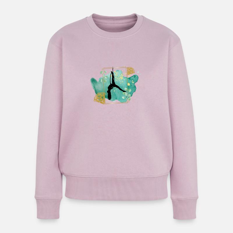 Aerial Hoop - Frauen Premium Bio Pullover - Altrosa