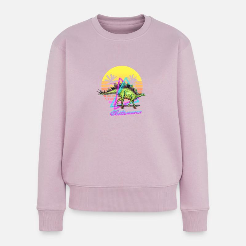 Skatosaurus - Frauen Premium Bio Pullover - Altrosa
