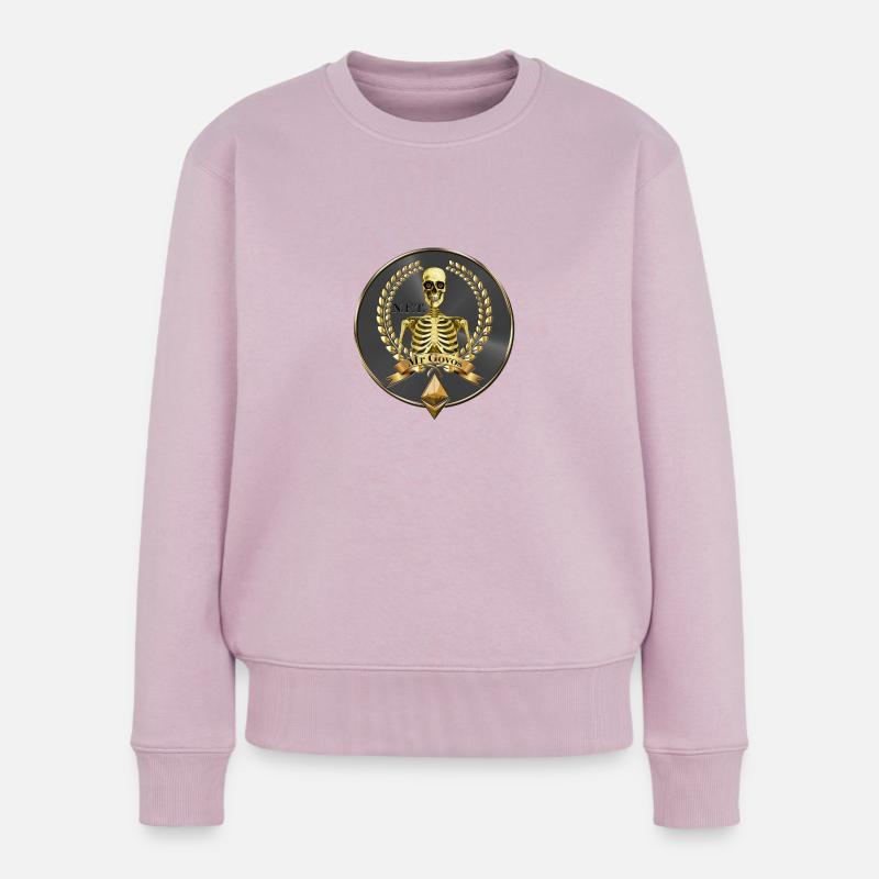 Govos Symbol l - Frauen Premium Bio Pullover - Altrosa