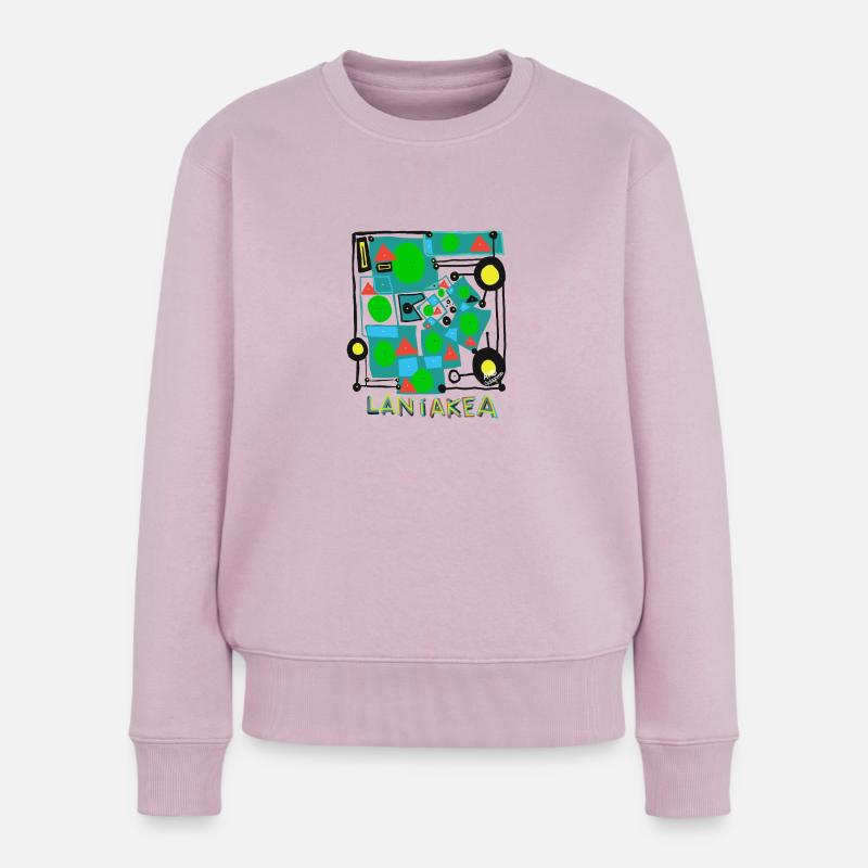 LANIAKEA v.Verbessert - Frauen Premium Bio Pullover - Altrosa