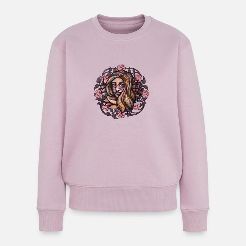 déesse rose - Pull Premium bio Femme - rose poudré