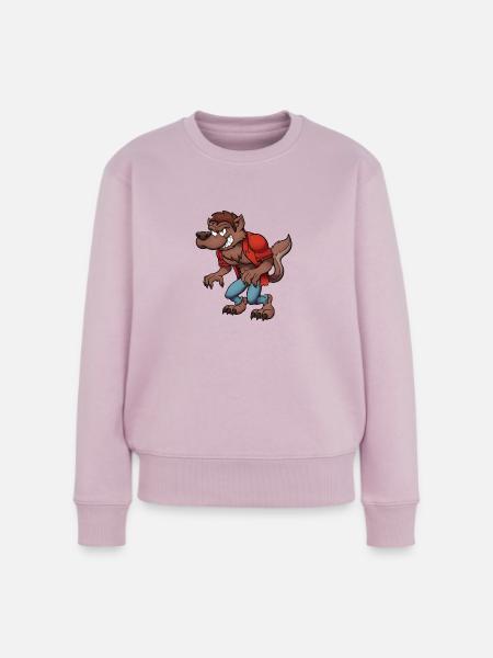 Werwolf - Frauen Premium Bio Pullover - Altrosa