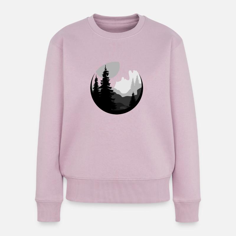 Wunderschöne Naturlandschaft - Frauen Premium Bio Pullover - Altrosa