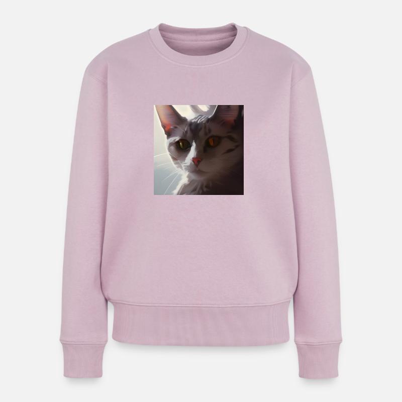 Cate Gesicht - Frauen Premium Bio Pullover - Altrosa