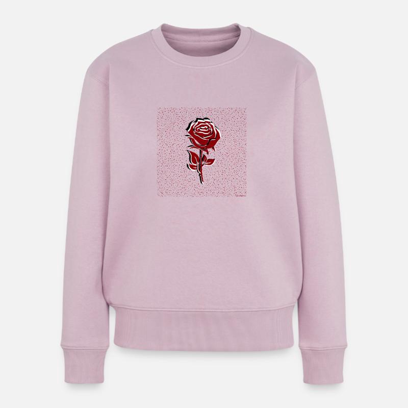 Brown Sugar Retro Rose - Pull Premium bio Femme - rose poudré